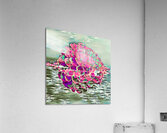 Arte 153 Dahlias in water impressionist-paint-style Acrylic Print