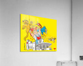 1981 win mumma nebraska football cartoon Acrylic Print