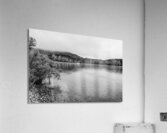 Early Morning Fishing Table Rock Lake Grayscale Acrylic Print