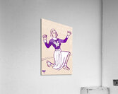 vintage kansas state cheerleader art Acrylic Print