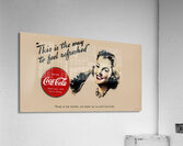vintage 1940s coke ad wall art Acrylic Print