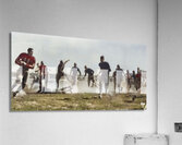 early 1900s new mexico foootball art Acrylic Print
