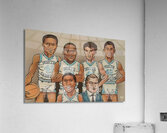 1983 North Carolina Basketball Cartoon Art Acrylic Print