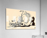 jack hamm texas baylor cartoon art  Acrylic Print