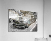 2016 Gray Ford Shelby Mustang GT350 X 6 Acrylic Print