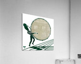 marching band vintage bass drum art Acrylic Print