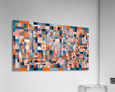 Geometric Hues A Mosaic of Abstraction Acrylic Print