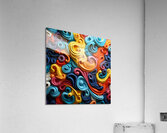Abstract Vibration Acrylic Print