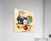 cartoon vintage arizona wildcat teacher art Acrylic Print
