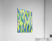 Abstract Watercolor Splash Waves Lines 1 Acrylic Print