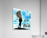 Beach Silhouette Acrylic Print