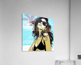 At The Beach Tanning Acrylic Print