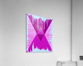 Drip Triangle Purple pink 2 Acrylic Print