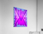 Drip Triangle Purple Blue White Acrylic Print