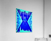 Drip Triangle blue 2 Acrylic Print