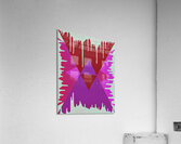 Drip Triangle Purple pink 1 Acrylic Print