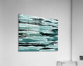 Abstract Watercolor Splash Waves Lines 24 Acrylic Print