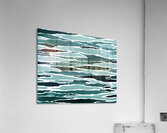 Abstract Watercolor Splash Waves Lines 25 Acrylic Print