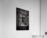 inside a decaying vandalised  structure Acrylic Print