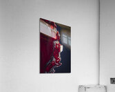 bloody chainsaw background Acrylic Print