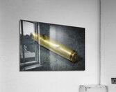 closeup of a brass casing Acrylic Print