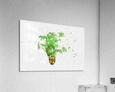 broken green bulb  Acrylic Print