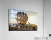 tourists watch the flight of hot air balloons Acrylic Print