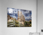 rock formation excavated by man at the zelve  Acrylic Print