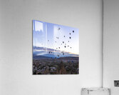several hot air balloons fly at dawn in the sky of goreme Acrylic Print