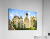 rock formations in the rose valley near goreme. Acrylic Print