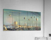 hot air balloons fly over goreme at dawn. Acrylic Print