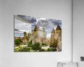 view of rock formations in the rose valley in cappadocia.  Acrylic Print