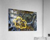 detail of the candelabrum and the ceiling of the hagia sophia mo Acrylic Print