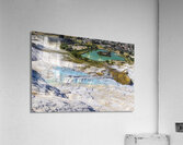 natural thermal baths in pamukkale.  Acrylic Print