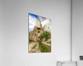 rock formation used as a dwelling near Uchisar Castle.  Acrylic Print