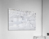 natural white thermal baths in pamukkale Acrylic Print