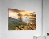Tonnara in Vendicari at sunset  Acrylic Print