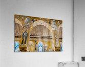 interior of the palatine chapel in Palermo.  Acrylic Print