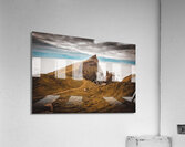 view of the cliffs and the coast on the sea of ​​the island  Acrylic Print
