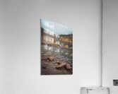 waterfalls that flow into the lake of Saksun in the Faroe Acrylic Print