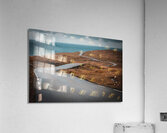 Winding road in the middle of the Faroe Islands. Acrylic Print
