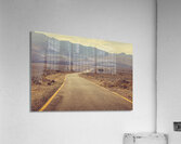 desert road leading to wadi rum Jordan. Acrylic Print