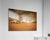 domes hotel in desert Acrylic Print