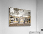 Park benches Acrylic Print