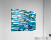 Abstract Watercolor Splash Waves Lines 16 Acrylic Print