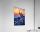 oia at sunset Acrylic Print
