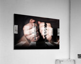 hands and rosary Acrylic Print