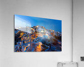 oia night view Acrylic Print