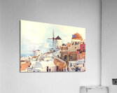 oai santorini view Acrylic Print