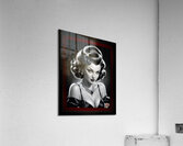 You Will Not Regret Coming With Me Captivating AI Concept Art Femme Fatale Portrait by Xzendor7  Acrylic Print